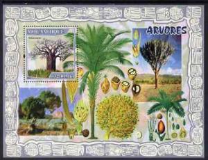 Mozambique 2007 Trees & Fruits perf souvenir sheet un...