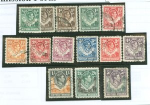 Northern Rhodesia #25-30/32-36/40-41/43 Used Single