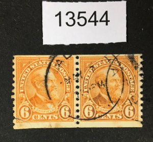 MOMEN: US STAMPS # 723 PAIR USED LOT #13544