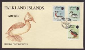 Falkland Islands 408-410 Birds 1984 U/A FDC