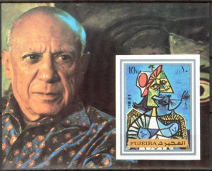 UAE Fujeira 1972 Art Paintings P. Picasso S/S Imperf. MNH**