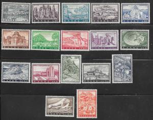 Greece #691-707  set complete (MLH)  CV $48.70