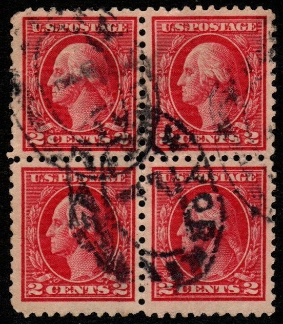 U.S. #425 Used Block/4 VF