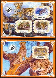 Gabon 2019 Big Cats Panthers Sheet + S/S MNH