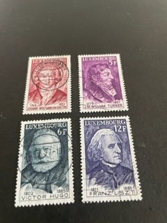 Luxembourg sc 593-596 u comp set