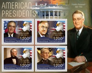 Stamps. Presidents USA Franklin Roosevelt 2024 year 1+1 sheet perforated NEW