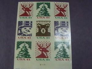 U.S.# 4218b-MNH--BOOKLET PANE OF 18--CHRISTMAS---2007