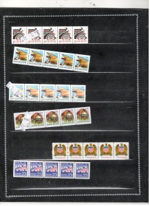 US COIL STRIP COLLECTION ALL MINT, MOSTLY MNH