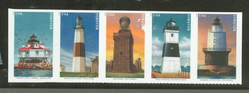 United States #5625b/5621-25  Multiple (Lighthouses)