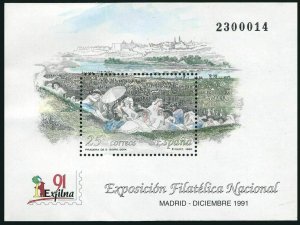 Spain 2660 two s/s,MNH.Michel Bl.41. EXFILNA-1971.The Meadowland of St Isidro.