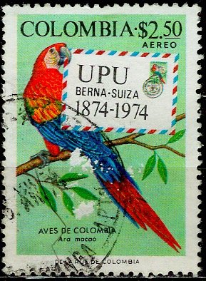 Colombia; 1974: Sc. # C614: O/Used Single Stamp