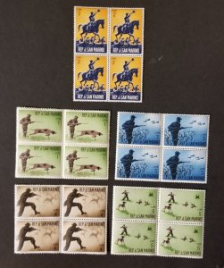 SAN MARINO Scott 529 530 531 532 533 MINT Stamp Lot MNH OG Unused z8787