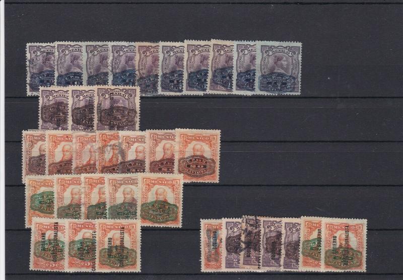 Mexico Vintage Stamps Lot + Overprints Ref 26747