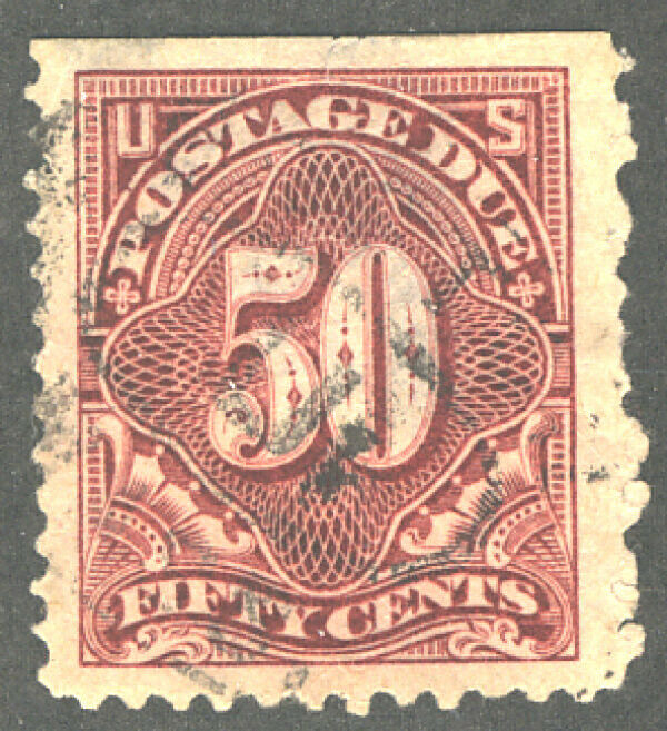 MALACK J37 VF/XF JUMBO, super large stamp, thin, VERY RARE! b2144 ...