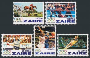 Zaire 1996 MNH Stamps Scott 1444-1448 Sport Olympic Games Tennis Basketball