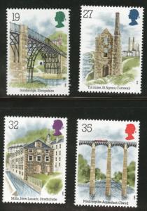 Great Britain Scott 1280-3 MNH** 1989 architecture set