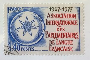 France 1977 Scott 1554 used - Intl Association of Francophone Parliamentarians