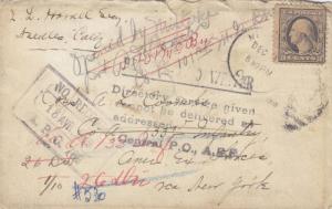 1919, AEF: To 133rd Infantry, Well Traveled Cover, See Remark (M1556)