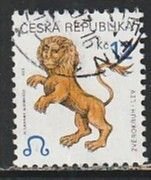 2001 Czech Rep - Sc 3072 - used VF - 1 single - Zodiac - Leo