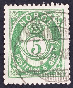 Norway, Scott #39c, VF used, short perfs