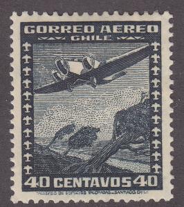 Chile C34 Plane Over Trees 1938