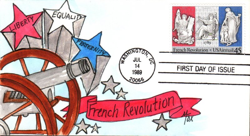 #C120 French Revolution Fox FDC