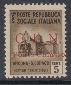 Italy CLN National Liberation(PARTIZAN) Ponte Chiasso - n. 1 cv 420$ MH*