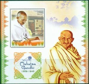 Mahatma Gandhi India Independence MNH stamp set 4val sheet and s/s