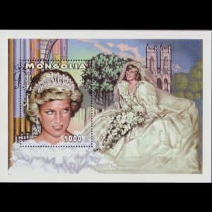 MONGOLIA 1997 - Scott# 2291 S/S Princess Diana NH