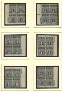 U.S. #MINT PL# BLOCK SET/MIXED CONDITION 