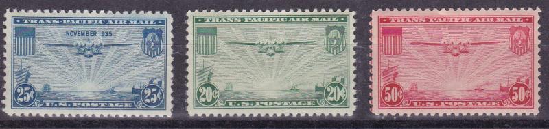 United States 1935-7 C20-22  China Clippers    VF/NH