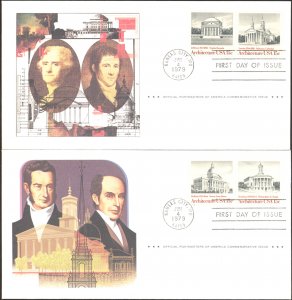 #1779-82 American Architecture POA FDC Set