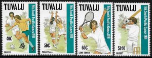 Tuvalu #574-7 MNH Set - South Pacific Games - Sports