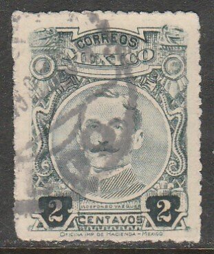 MEXICO 610, 2¢ ROULETTED, USED. F-VF.. (969)