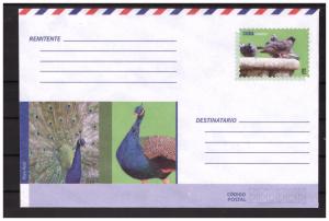 CUBA prestamped envelope 2018 Birds