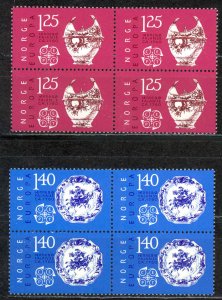 Norway Sc# 675-676 MNH block/4 1976 Europa