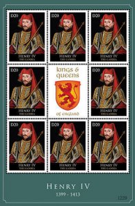 Gambia 2012 - King Henry IV - English Royalty - Sheet of 8 - Scott #3427 - MNH