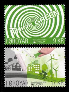 Faroe Islands 2016 Scott #666-667 Mint Never Hinged