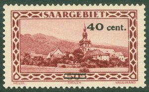 EDW1949SELL : SAAR 1934 Michel #178I Very Fine, Mint Never Hinged. Catalog €75.