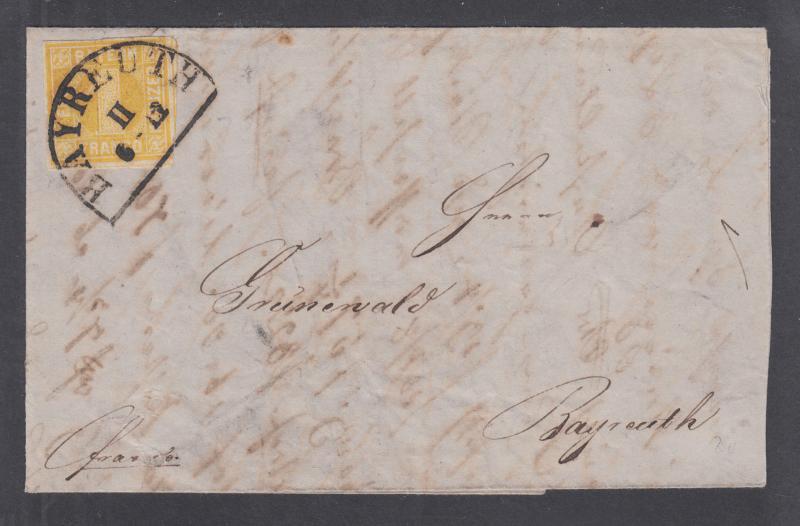 Bavaria Sc 9 on SFL fragment, excellent strike of BAYREUTH halbkreis cancel ties