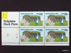 BOBPLATES #2416 South Dakota Plate Block MNH SCV=$3~See Details for #s/Pos