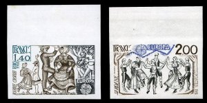 France, 1950-Present #1737-1738 (YT 2138-2139) Cat€92, 1981 Europa, imperf....