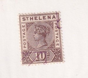 SEYCHELLES # 46 VF-10d QUEEN VICTORIA LIGHT USED CAT VALUE $64