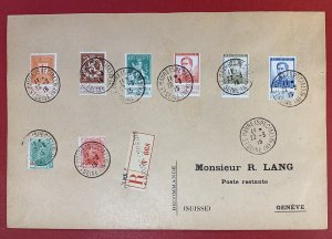 Belgium, 1915 Registered Cover, sent to Geneva, Switzerland, Le Harve Cancels