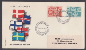 DENMARK - 1969 NORDIC ISSUE / SHIPS - FDC