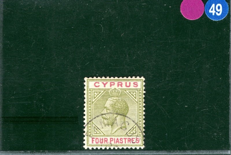 CYPRUS KGV Stamp 4p CDS Used PBLUE49 