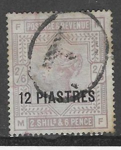 Great Britain Offices in Turkish Empire #3 12pi on 2sh/1/2p  (U) CV $32.50