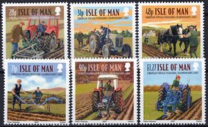 ZAYIX Isle of Man 1228-1233 MNH Plowing Championships Farming 061223SM177M