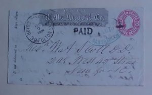 US 2 DIFF. EXPRESS Co WELLS FARGO SAN FRANCISCO CALIFORNIA TO BOYDS DISPATCH NY
