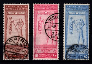 Egypt 1925 International Geographical Congress, Cairo Set [Used]